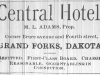 Central Hotel Advertisement