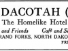 Dacotah Hotel 2 Advertisement