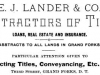 Edward J. Lander Advertisement