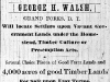 George H. Walsh Advertisement