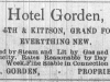 Gorden Hotel Advertisement