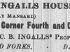 Ingalls House Advertisement