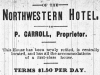 Northwestern Hotel Advertisement