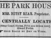 Park House Advertisement