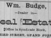 William Budge Advertisement