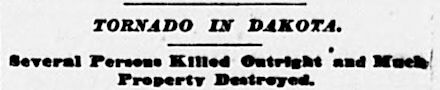 New York Sun Newspaper Headline, June 18, 1887